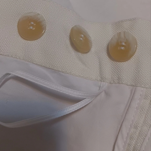 CELINE Wrap Midi Skirt Strap Leathet Cream Sz38 A Line High-Waisted Women - Picture 8 of 13